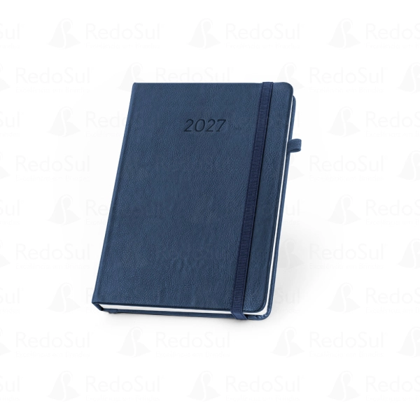 Agenda semanal personalizada com capa em PU à base de água 24 x 17 cm